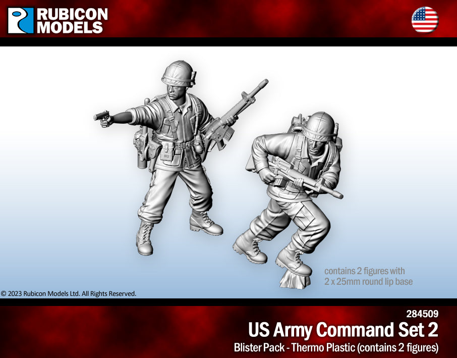 284509 US Army Command Set 2- Thermoplastic – Rubicon Models USA