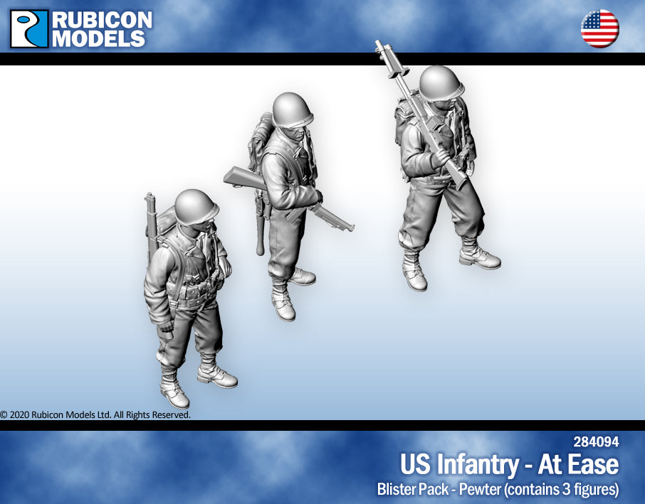 284094 US Infantry At Ease- Pewter – Rubicon Models USA